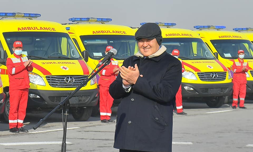 77 МАШИНАМИ ПОПОЛНИЛСЯ АВТОПАРК СЛУЖБЫ СКОРОЙ ПОМОЩИ ТУРКЕСТАНСКОЙ ОБЛАСТИ 